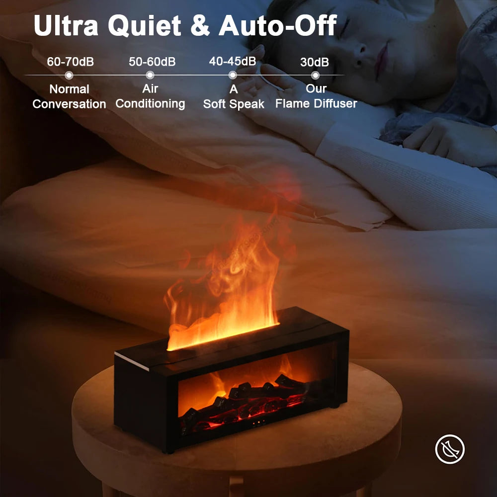 AromaFlame Oasis Humidifier with RGB Light and Remote Control