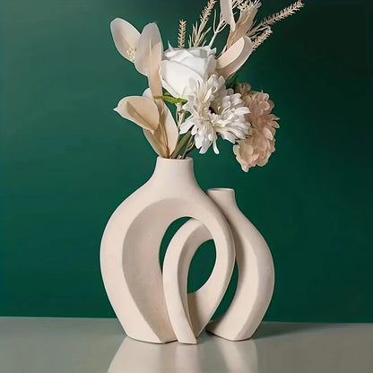 Serene Sculptures: Abstract Ceramic Vases for Artistic Expression