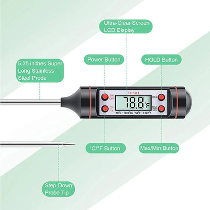 Digitales Lebensmittelthermometer von PrecisionCook 